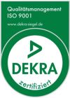 Dekra Siegel für ISO 9001 Zertifizierung